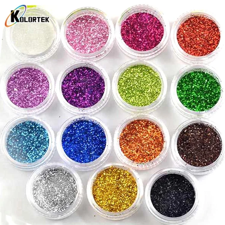Holográfico de color bien Glitter Glitter de suelo de resina epoxi en polvo