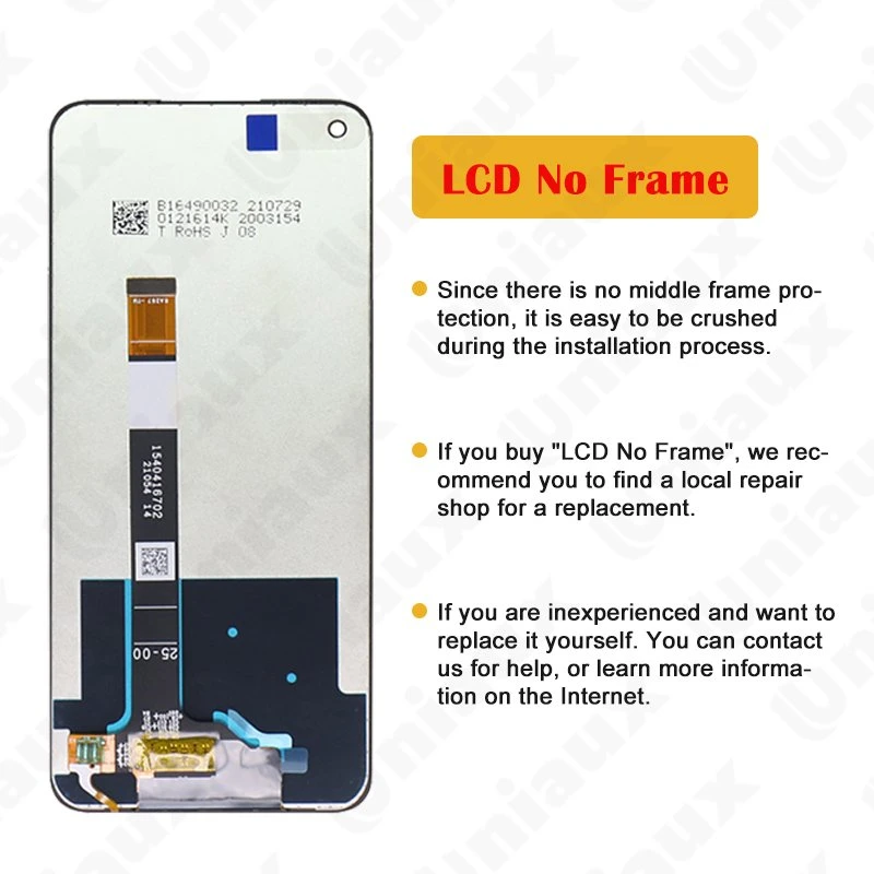 Original de 6,5" para pantalla LCD Oppo Realme 8 5g Rmx3241 Piezas de reparación del conjunto del digitalizador de la pantalla táctil para Realme 8 5g LCD