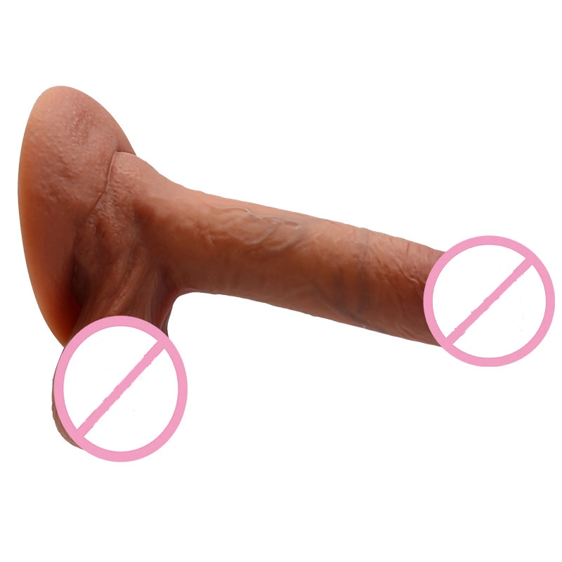 Consolador realista 8.66" para los principiantes realismo de silicona líquida pene con la piel realistas para el juego de manos libres, G-Spot estimulación pene sexo anal juguete para mujer