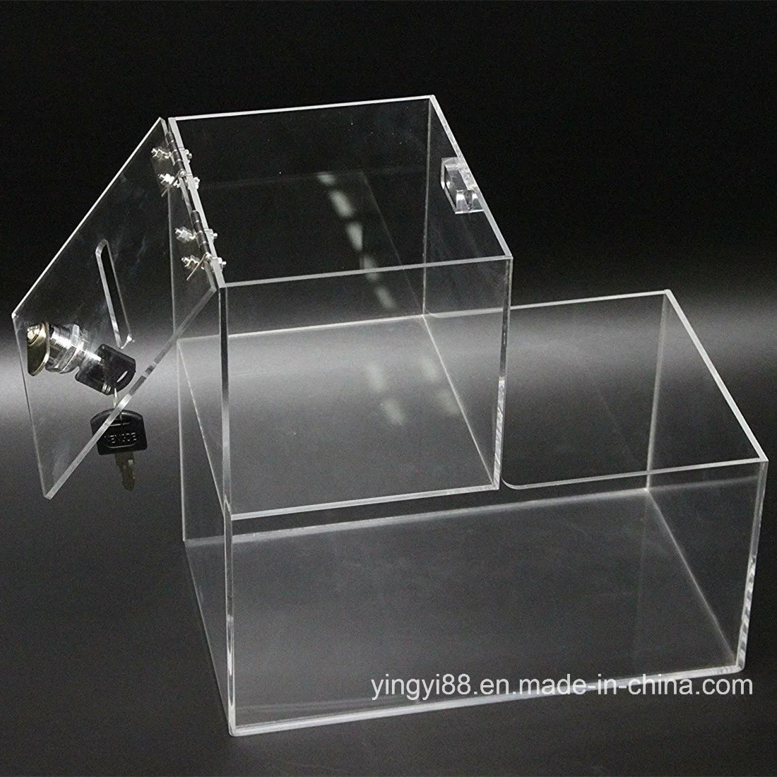 Best Selling Acrylic Plastic Honor Box with Lock & Key
