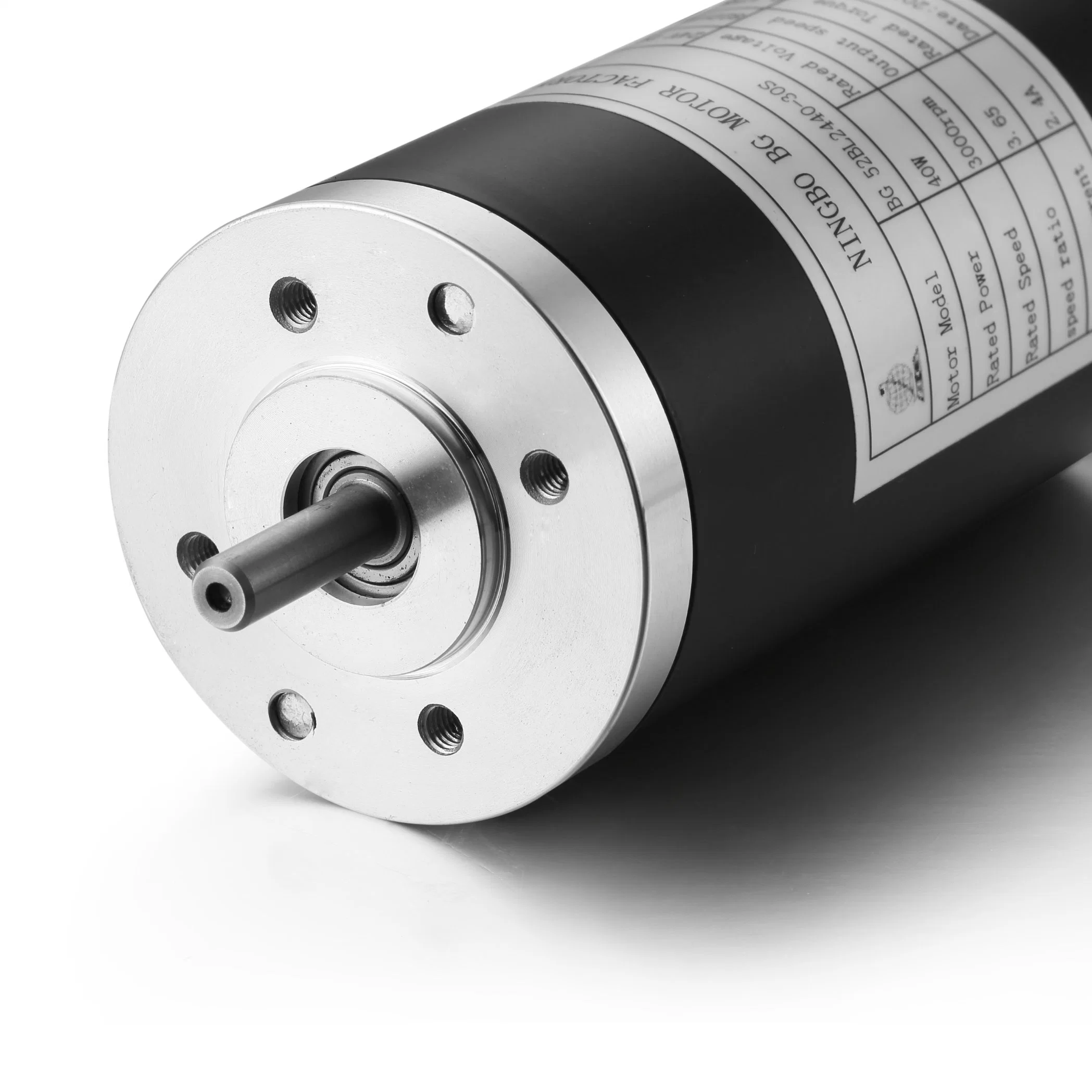 63 mm de 24V DC Motor de cepillo con forma redonda