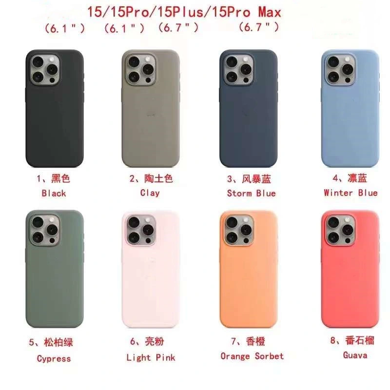 Soft Phone Cover Colorful Silicone Cases Magsafe Phone Case for iPhone 15 PRO Max 14 13 12 11 Xs Back Covers