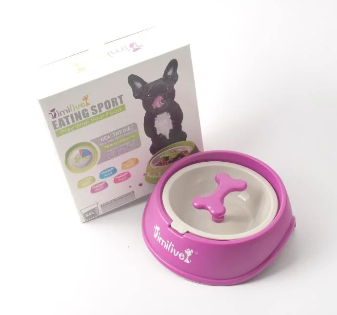 Promotion Customized Multicolor Kunststoff (PP) Slow Feed Dog Bowl