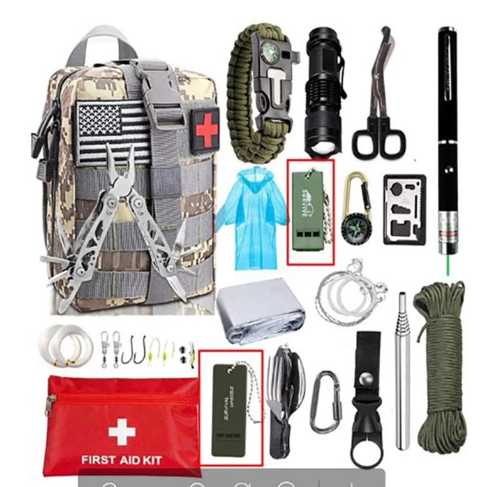 13 in 1 Multifunction First Aid Survival Kit Emergency Supplies Tactical Ci20683