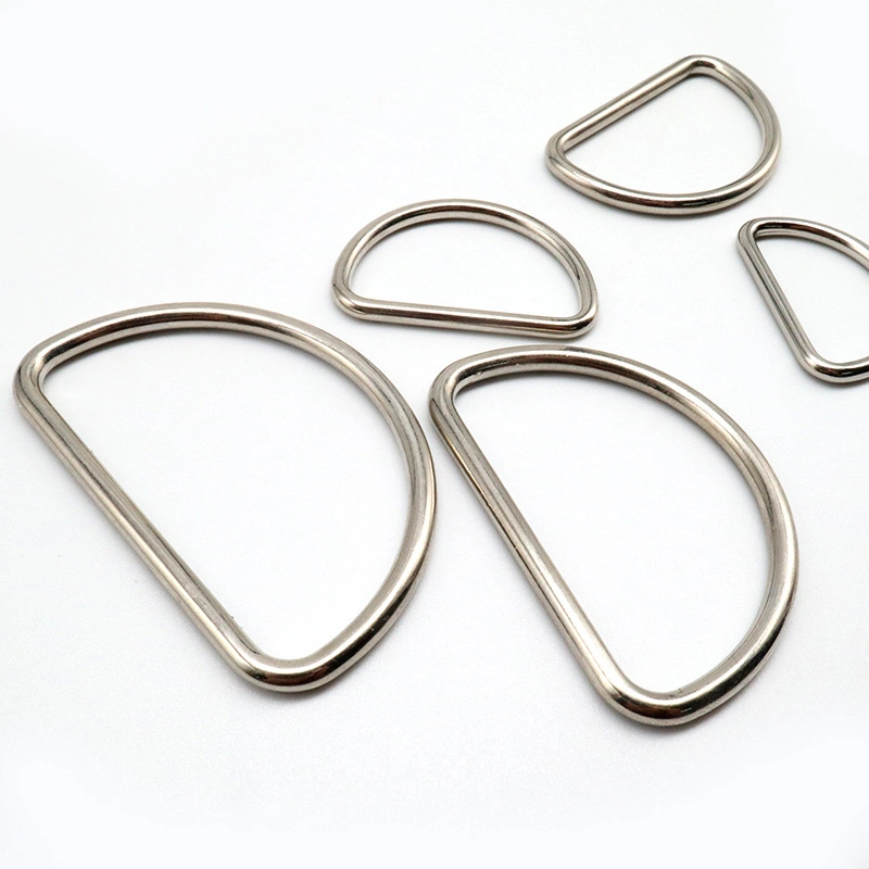 ID25.5mm Fashion Shining Nickel Alloy D Ring Buckle for Bag Luggage Handbag