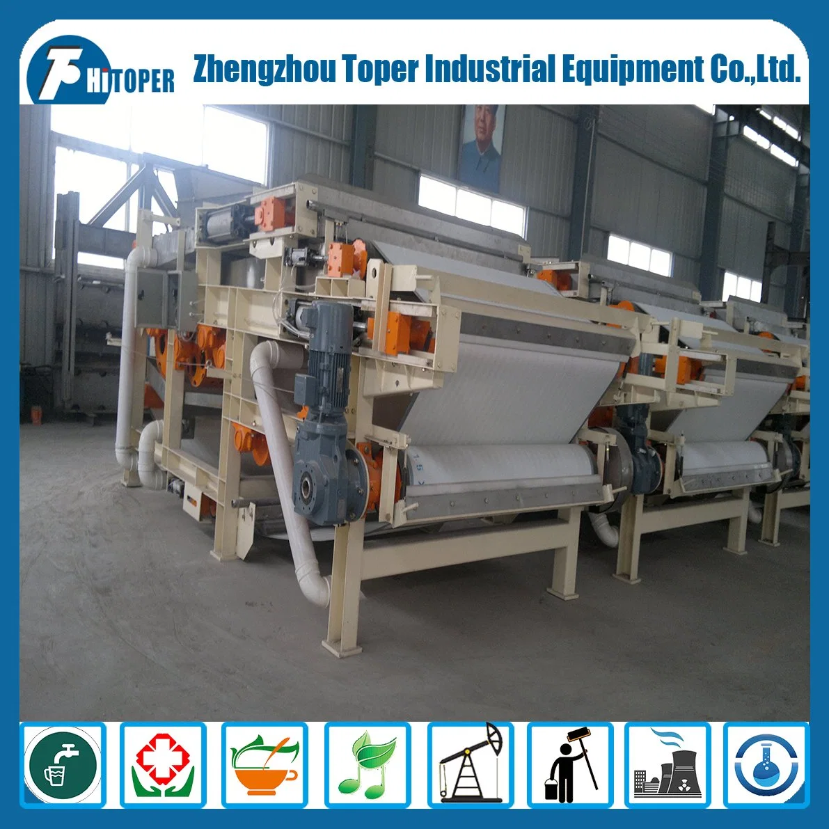 High Effecient Industrial Belt Filter Press Used in Dewatering for Sale