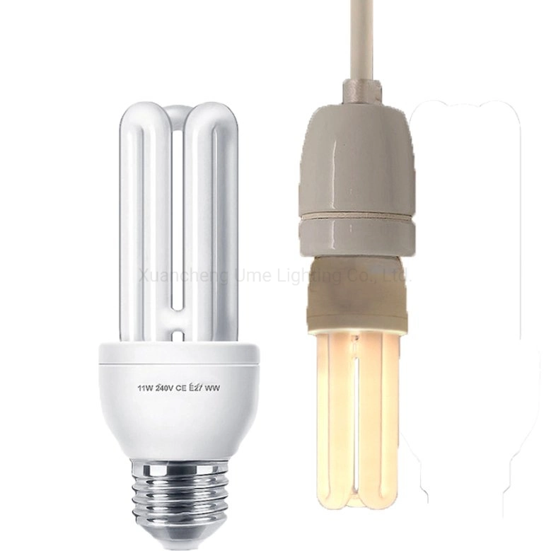 15watt Free Sample Energy Saving Light Bulb E27 B22 CFL Bulb Triple Tube 3u Compact Fluorescent Light Bulb for Replacement Lighting