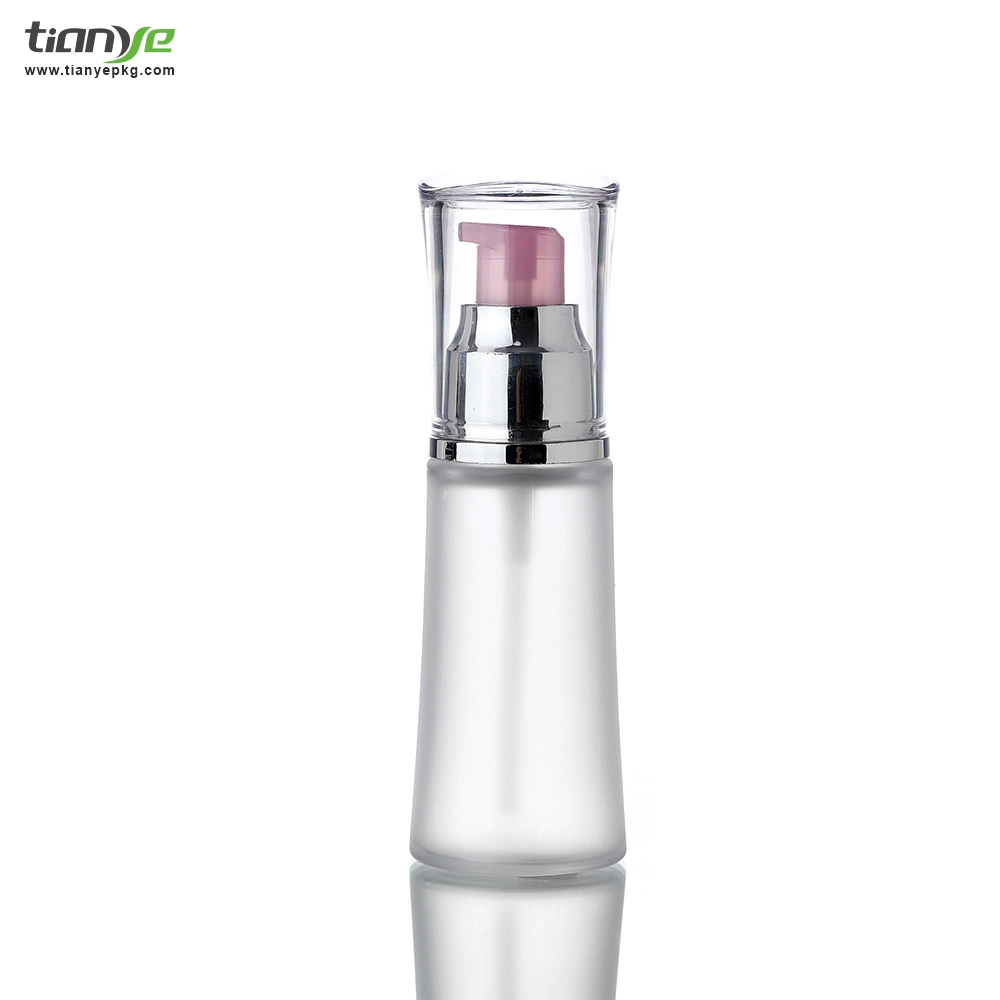 45ml Pet Cone Pump Translucent Matte Bottle for Moisturizer/Lotions/Essence Water