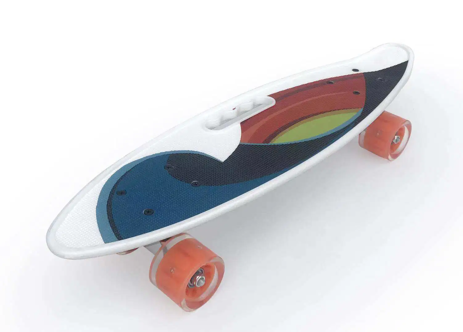 لوحة السمك البلاستيكية Retro Cruiser Skateboard