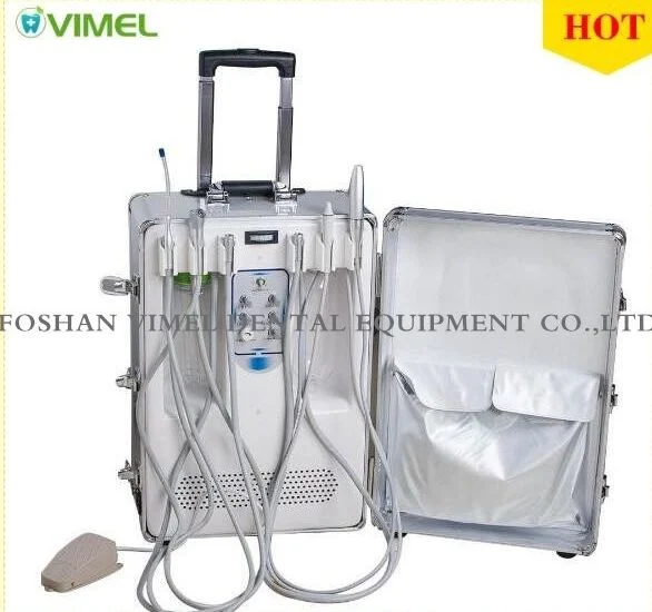 Dental Portable Turbine Unit with LED Curing Light Ultrasonic Scaler