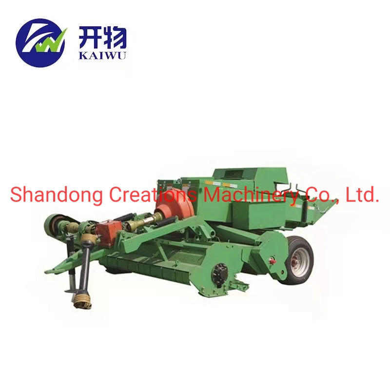 Cotton Straw Cutting and Crushing Square Bale Baler