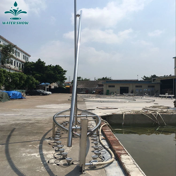 PLC de agua al aire libre controlada por ordenador de fuentes de baile con luces RGB