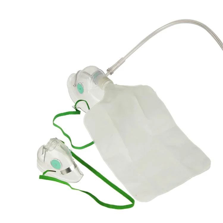 Einweg-Sauerstoffmaske für Erwachsene, nicht reatmend, mit Reservoir-Beutel