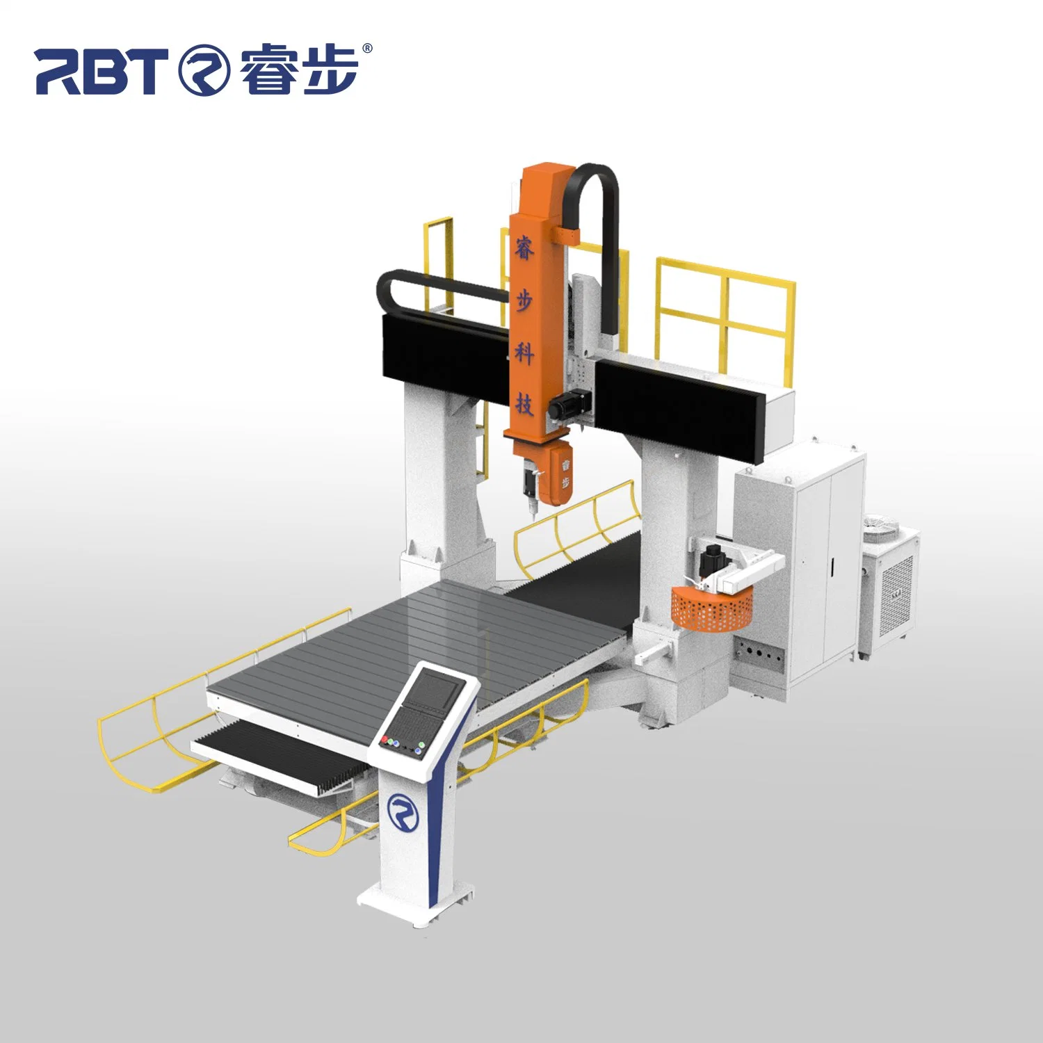 RBT 5 Achsen CNC-Router zum Schneiden von schweren Gauge thermogeformt Teile mit Teach-in-Modus