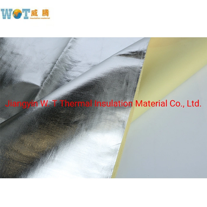 Waterproof Durable Aramid Cloth Fabric with Transfer Aluminum Foil Jacket