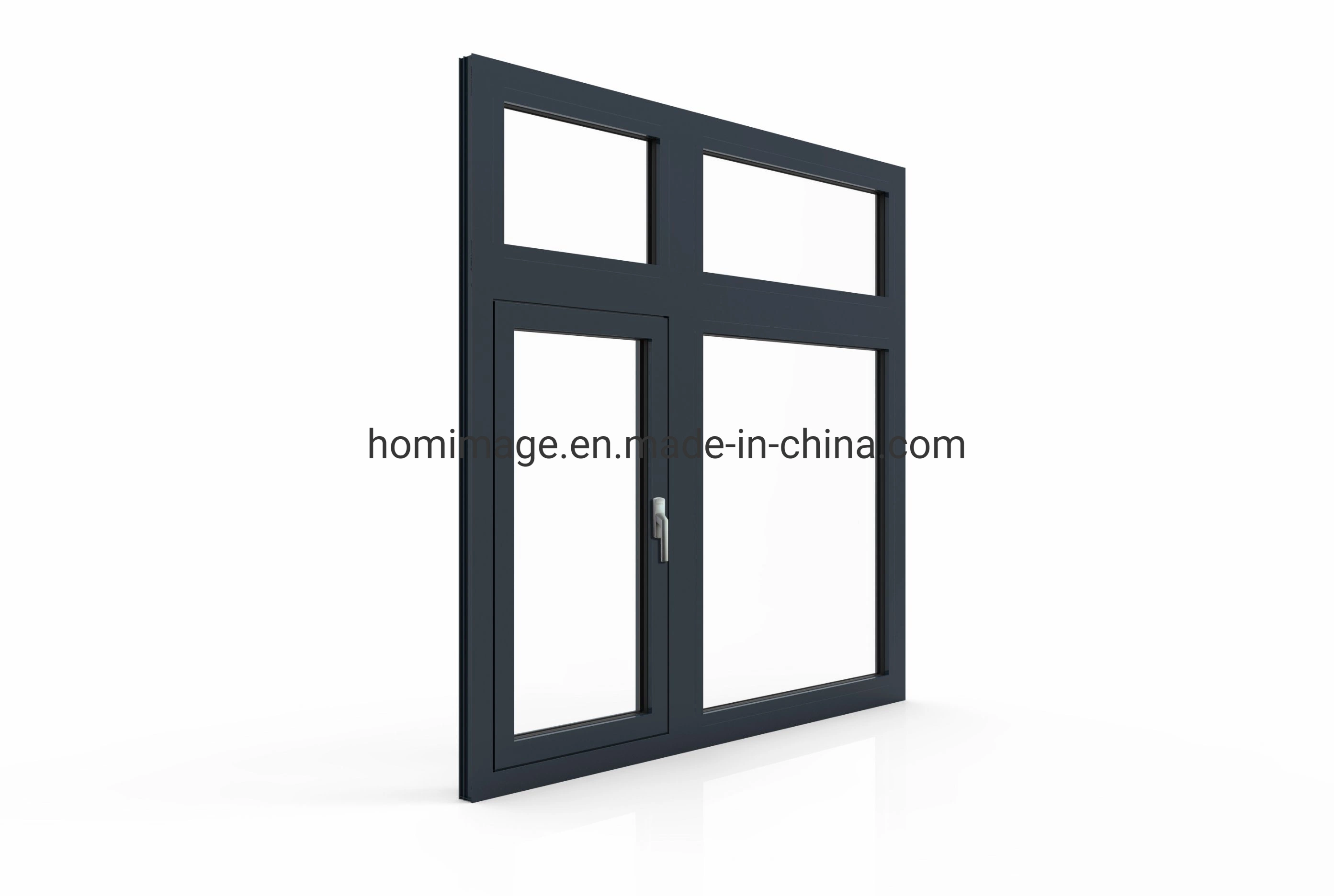 Hw49/100 Aluminum Casement Window/Aluminium Double Glass Window with Steel Fly Screen