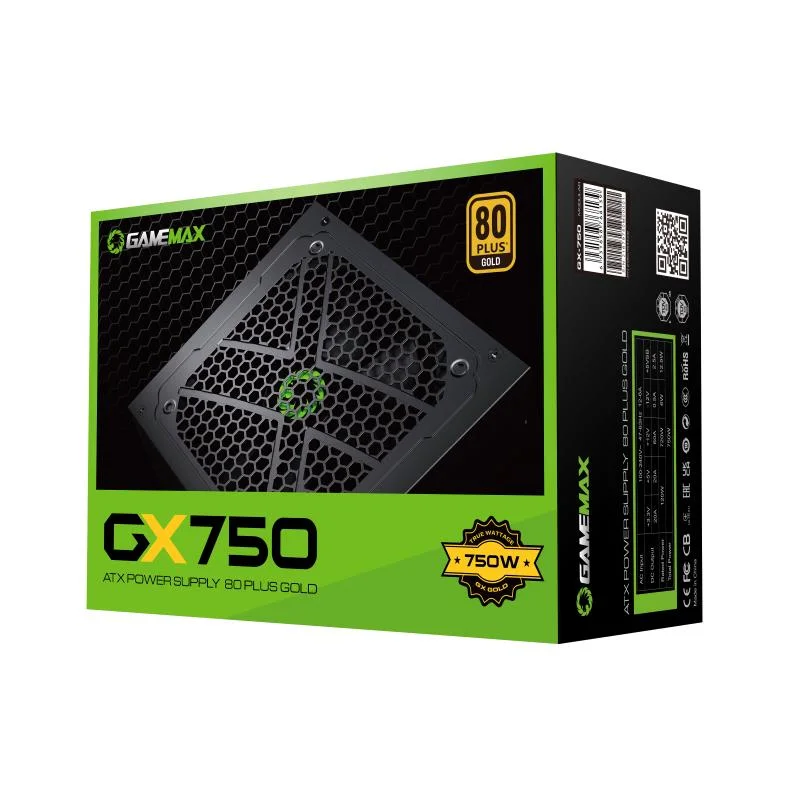 Fonte de alimentação para jogos de PC, Gamemax Gx750 80 ou mais de ouro, Rtx3090 para Gamer