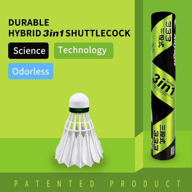 Anyball Brand 333 Model Original Factory Low Price Produce High Durability 3in1 Type Badminton Shuttlecock