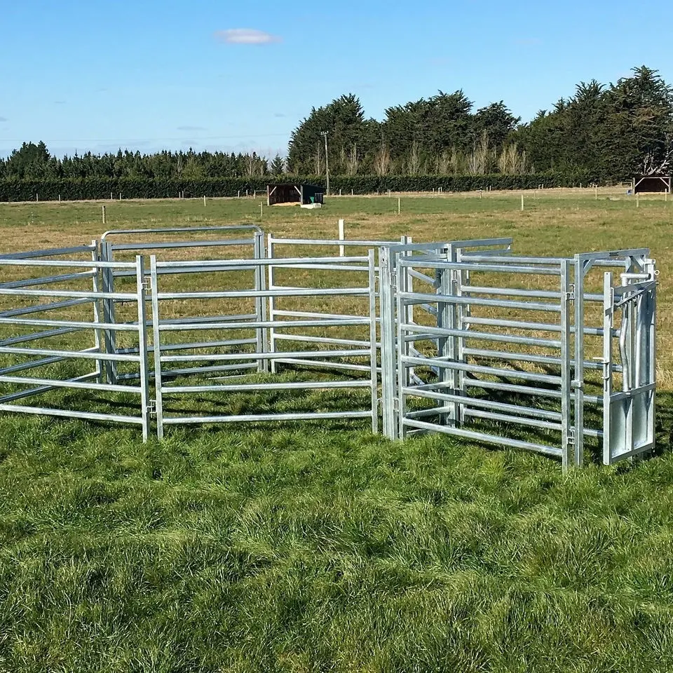 Galvanized Iron Stable Metal Fence Panels Livestock Corral Horse Fence Panels