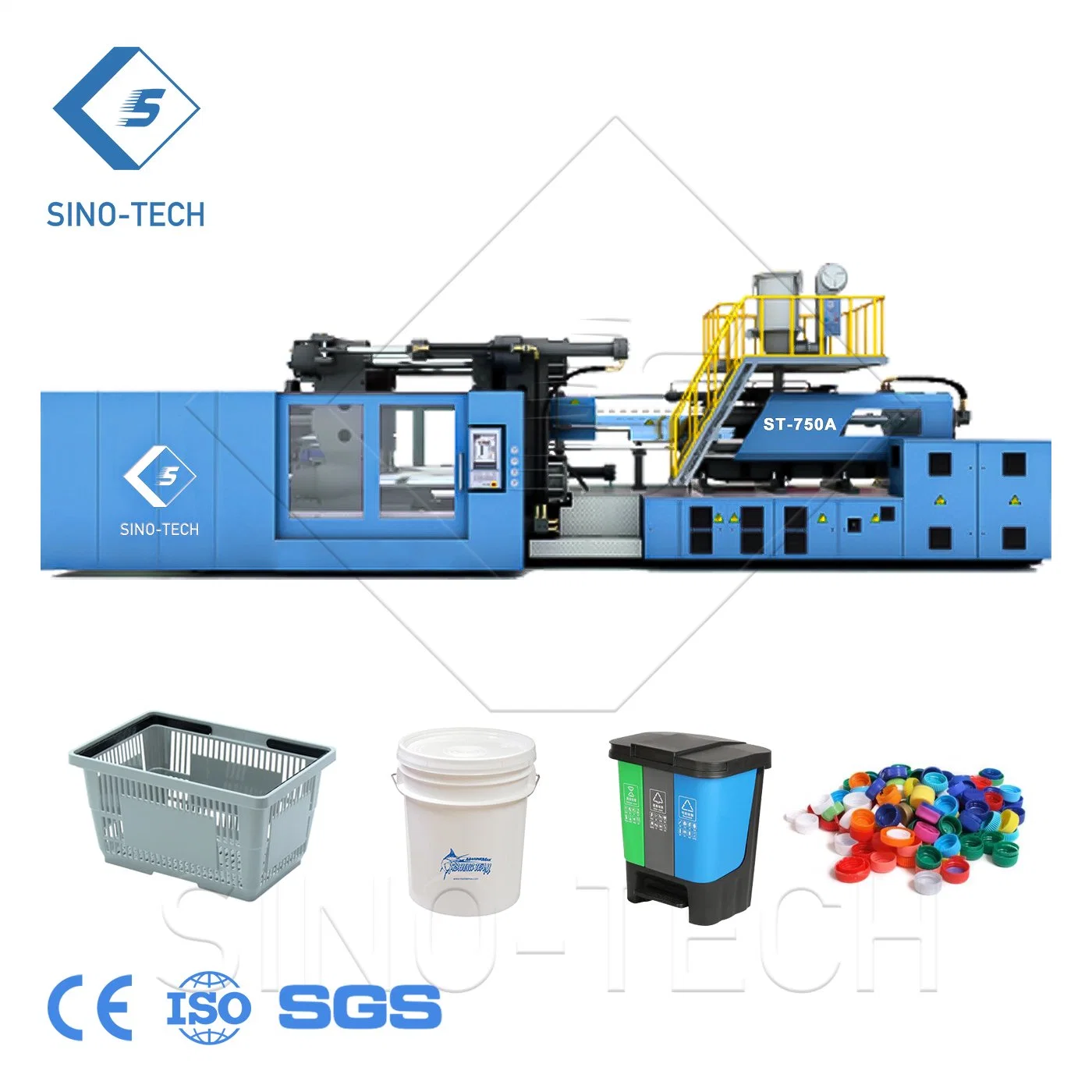 Customized Plastic Injection Moulding Machine for Daily Garbage Can