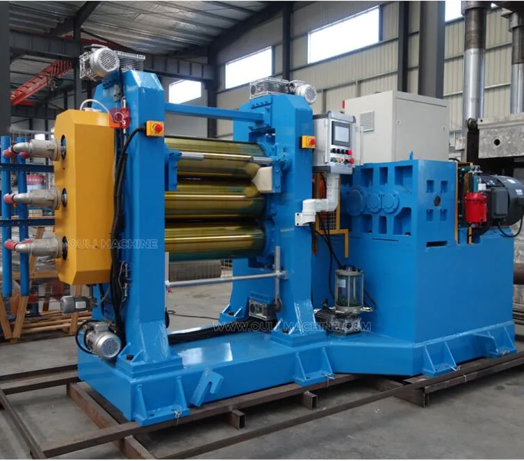 Factory Hydraulic Brake Xy-3-400*1200 Roll Rubber Calender Machine