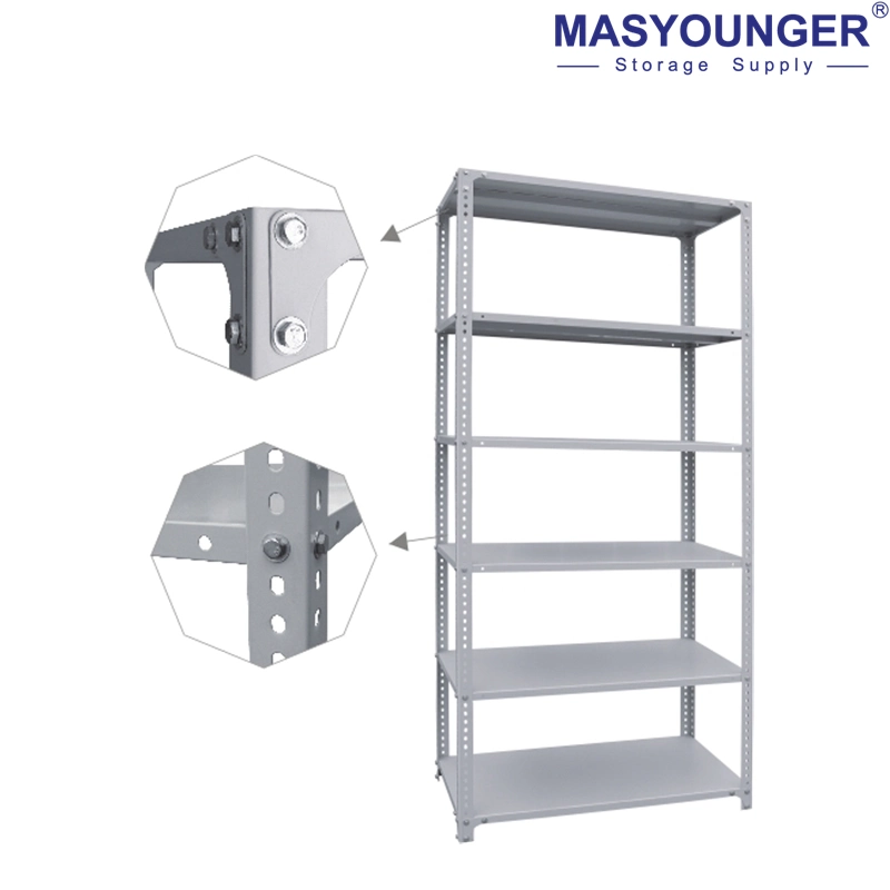 Hot Selling Black 5 Tier Light Duty Boltless Steel Shelving Unit for Small Warehouse