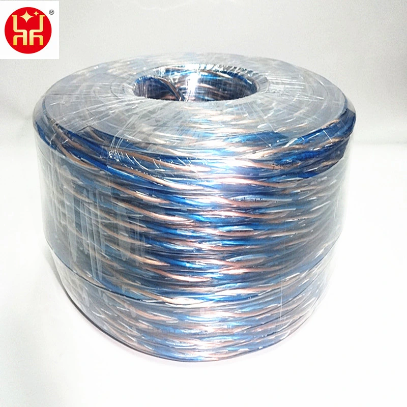 2 Core 0.75mm2 Copper Clear Round Speaker Cable