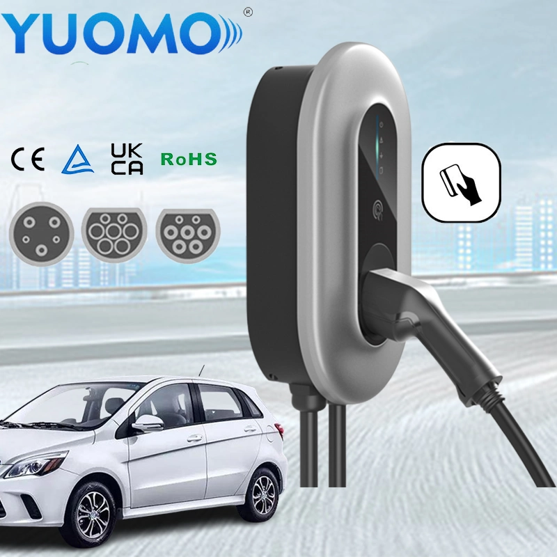 Nouveau chargeur de batterie de voiture électrique Chargeur intégré EV boîtier mural 32 A renouvelable 7kw Pieu de Montage Mural Montage Station de charge de Super