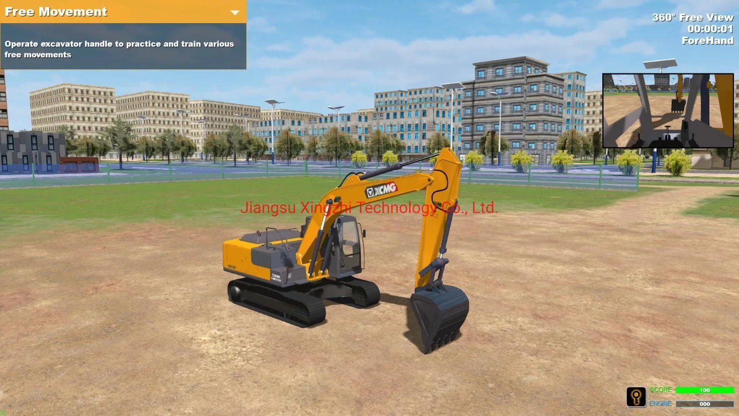 Construction Excavator Simulators for Training School