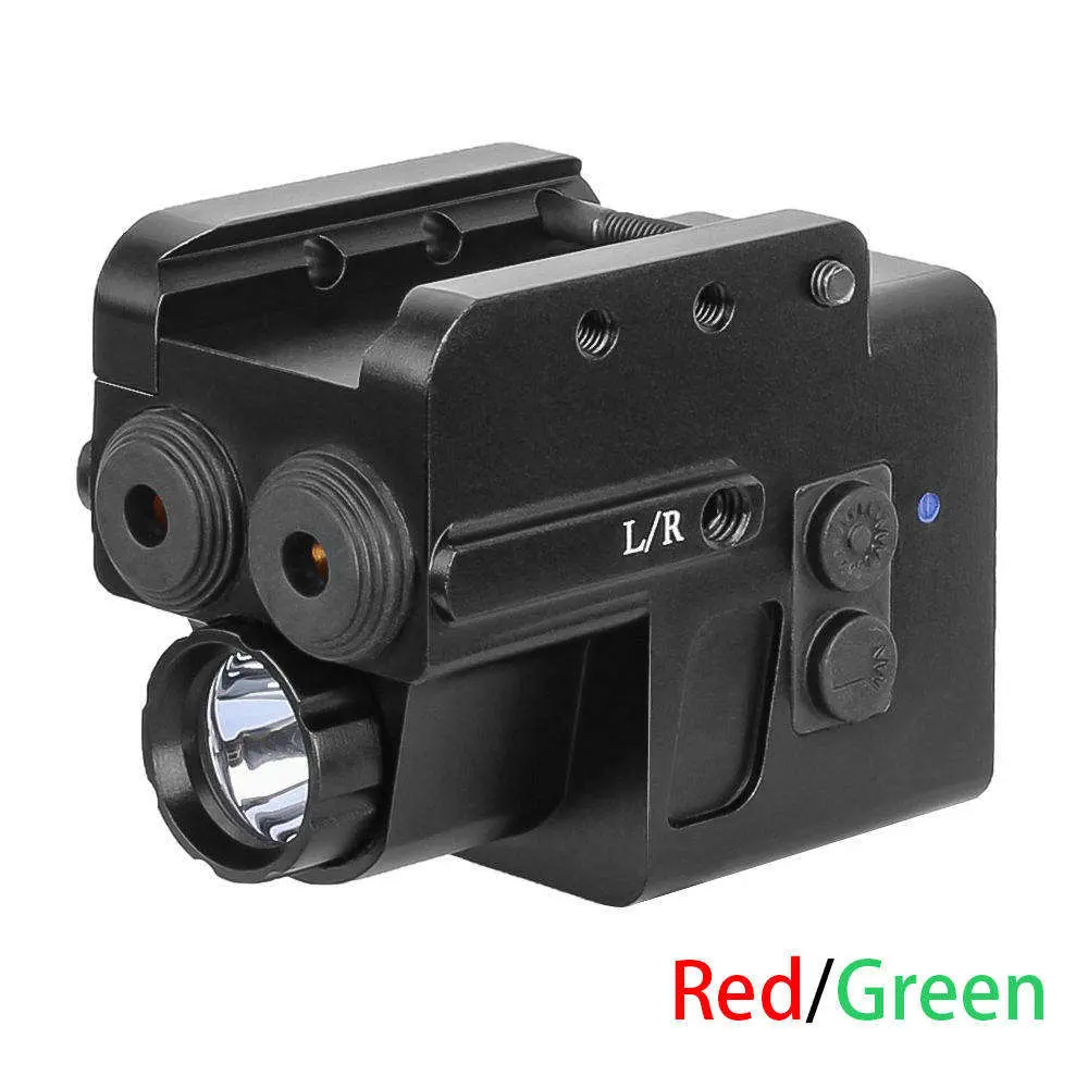 Spina Quick Release 20mm Tactical Flashlight Rail Green Red Bluelaser DOT Sight Combo Hunting