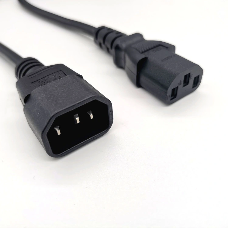 Power Extension Cord Cable 3pin Black