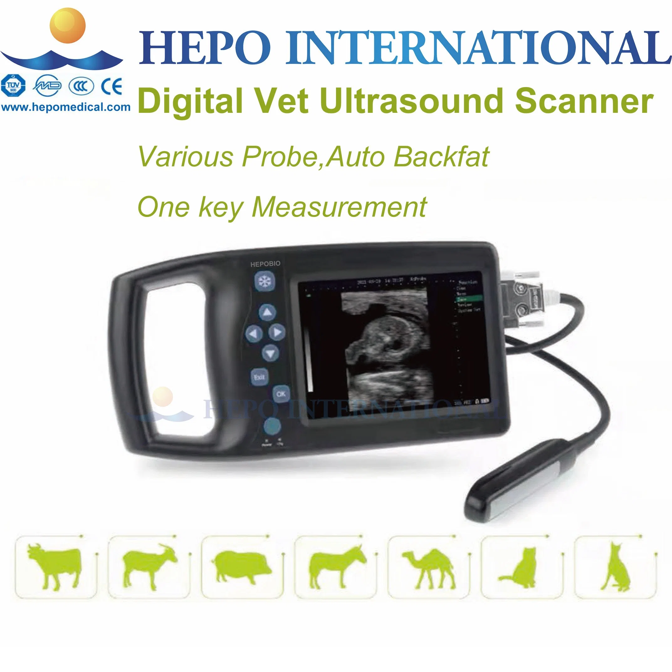 Animal Popular Full Digital Handheld Pregnancy Ultrasound Scanning Machine