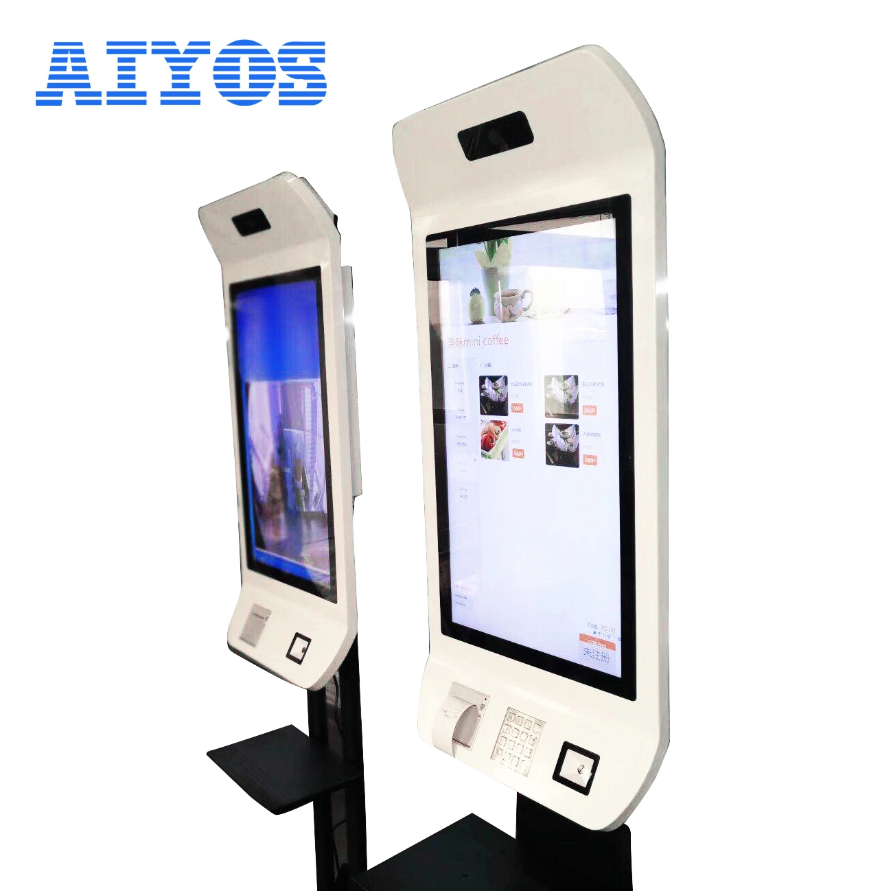 Kfc Restaurant 21 24 32 43inch Touch Screen Cashless POS Fast Food Self Service Order Payment Terminal Kiosk Floor Stand Machine