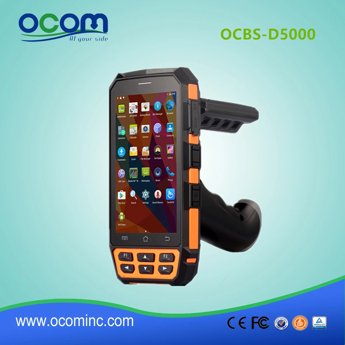 Mobile Barcode Handheld Terminal with RFID Reader