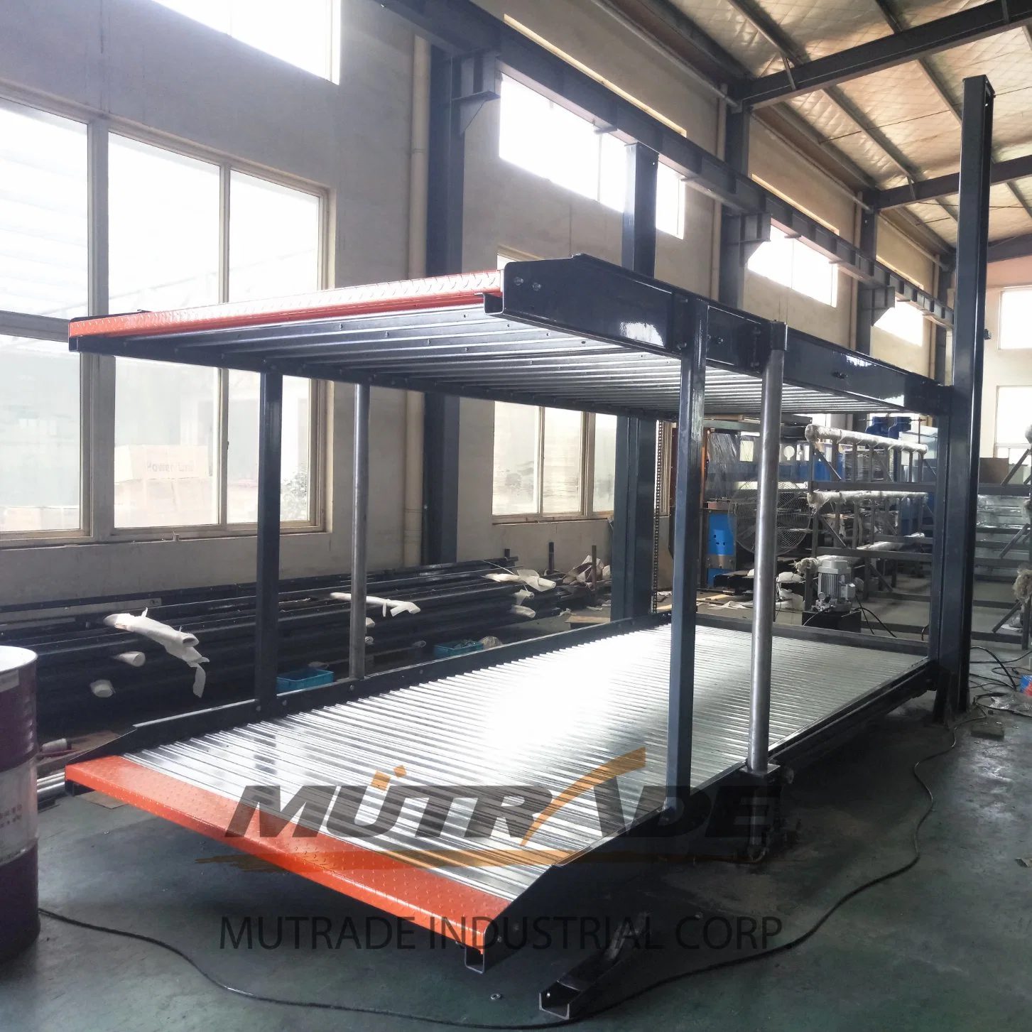 Automatic Multi Layer Vertical Mechanical Hydraulic Double Stack 2 Post Vehicle Car Parking Lift Stacker