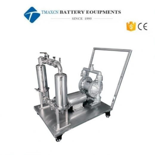 TMAXCN Brand Slurry Feeding System Turnover Bucket and Iron Removal Filter for Lithium Battery Coating Machine