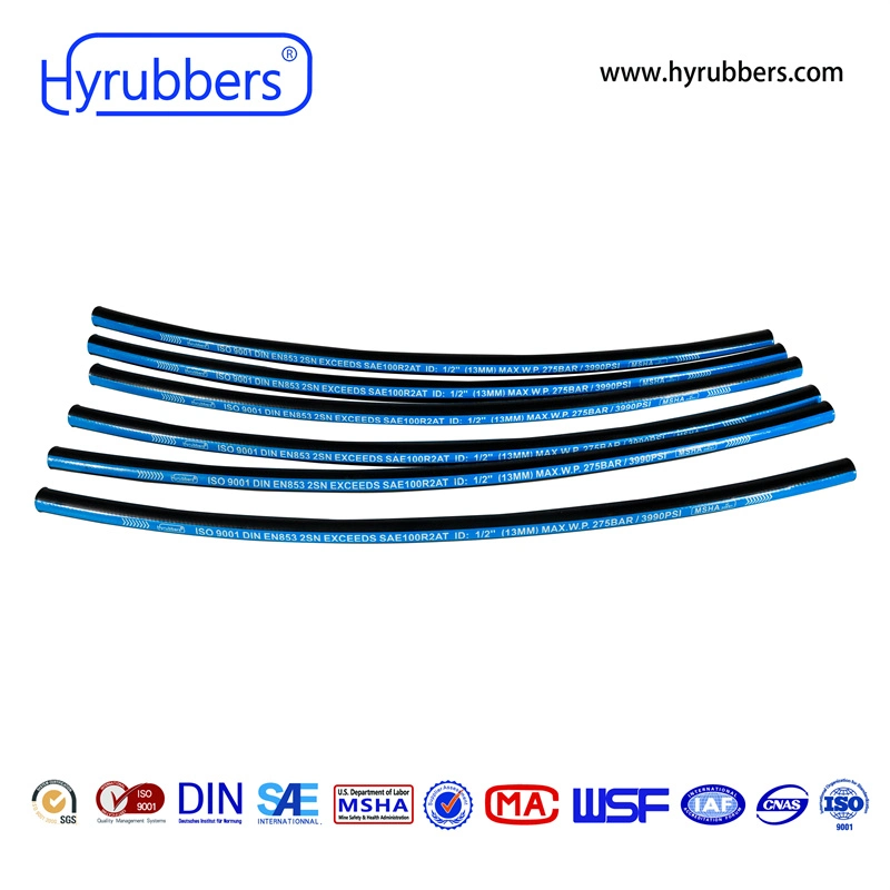 Two Steel Wire Braided Hydraulic Hose SAE 100 R2at/DIN En 853 2sn