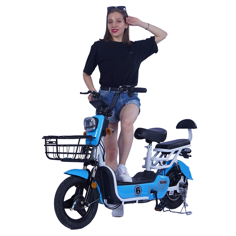 Мотоцикл с бесщеточным двигателем мощностью 350 Вт Электрический велосипед для взрослых скутер