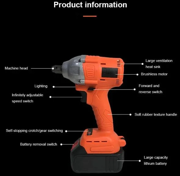 Gainjoys Wholesale/Supplier Best Electric 420nm Rechargeable Industrial Truck Impact Wrench