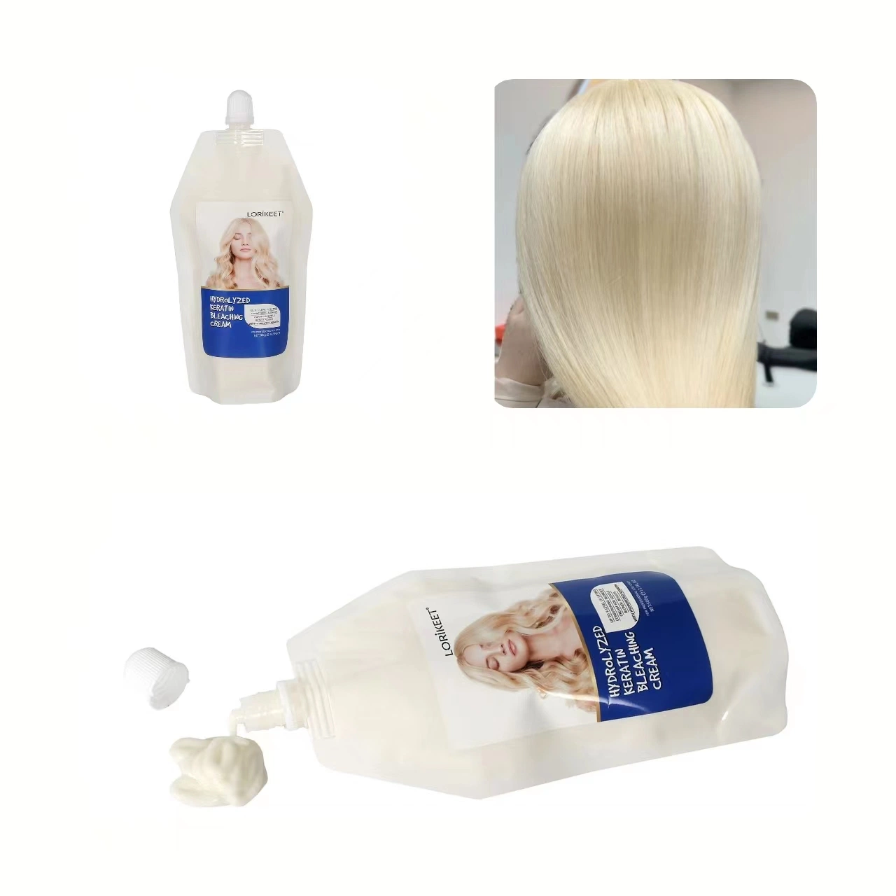 Professional Bleach Cream Skin Natural Hair Bleaching Styling Cream Level 9