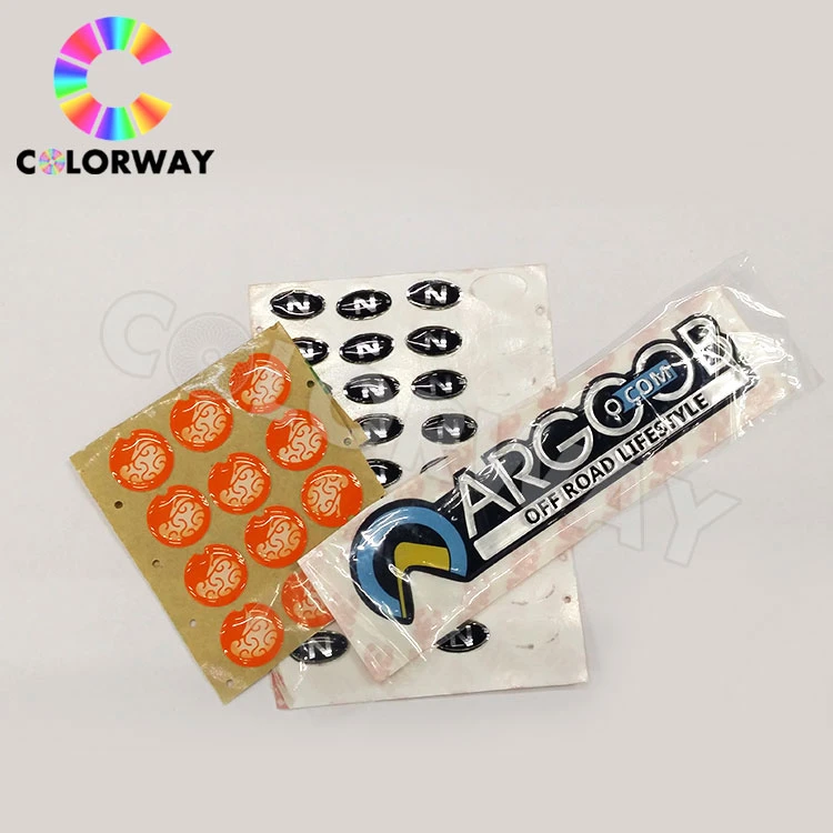 High quality/High cost performance  Free Design Custom Brand Logo Waterproof 3m Epoxy Sticker