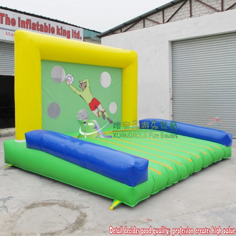 Kids Inflatable Soccer Goal Shooting out Carnival Games, Inflatable Jumping Sport Game Football Gate Target Kick