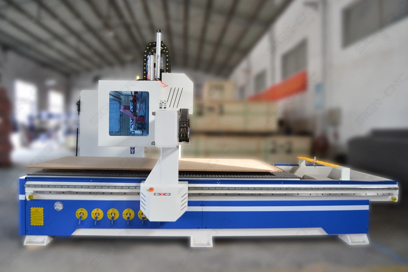 3D CNC Wood Carving Machine Atc CNC Router Automatic Tool Changing 9kw Systec Servo Motor