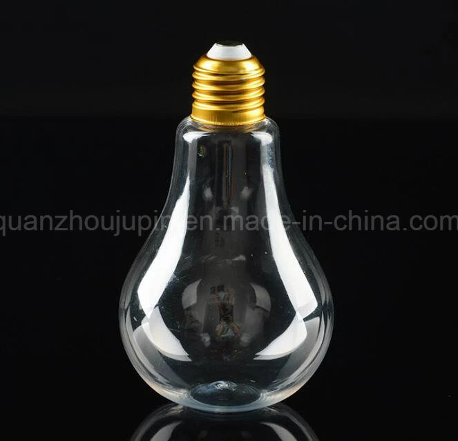 OEM transparente plástico Bulb bebidas Juice botella de agua