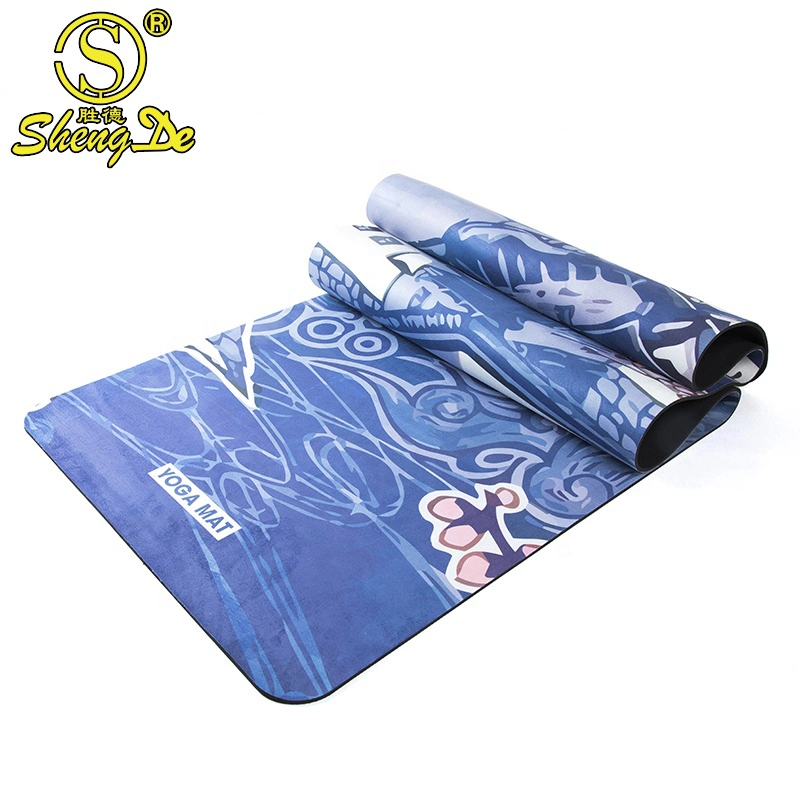 Fitness Gym Colorful Outdoor Soft Suede TPE Yoga Mat