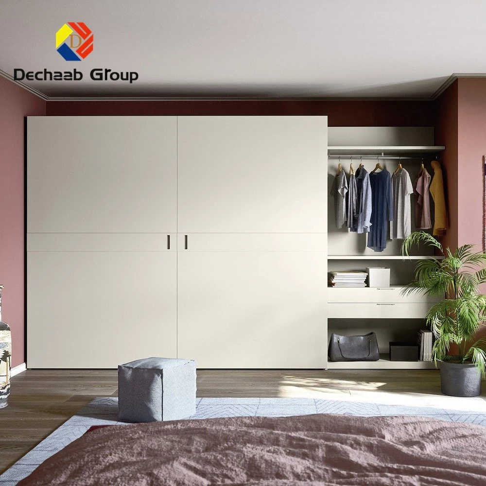 Modern Design Bedroom Furniture Gray Wardrobe Furniture