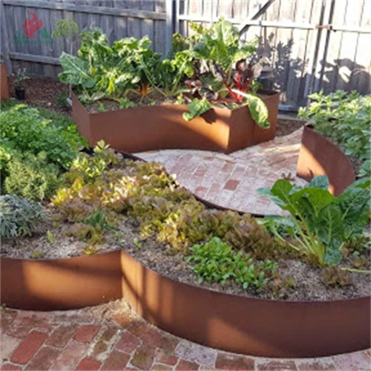 Eye-Catching Corten Steel Garden Edging for Modern Landscape Design