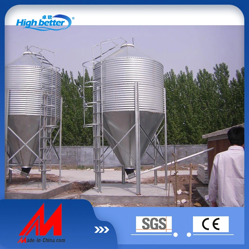 Hot-DIP Galvanized Farm Machinery Poultry Chicken Feed Silo Grain Silo