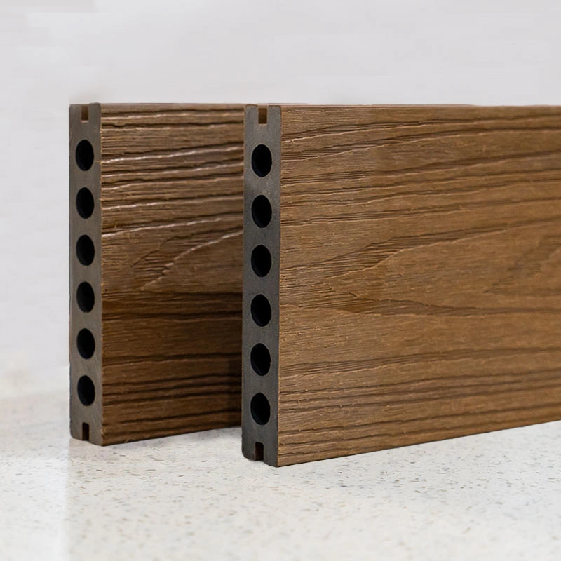 Outdoor WPC Holz Kunststoff Composite Runde hohle Deck für Dekoration