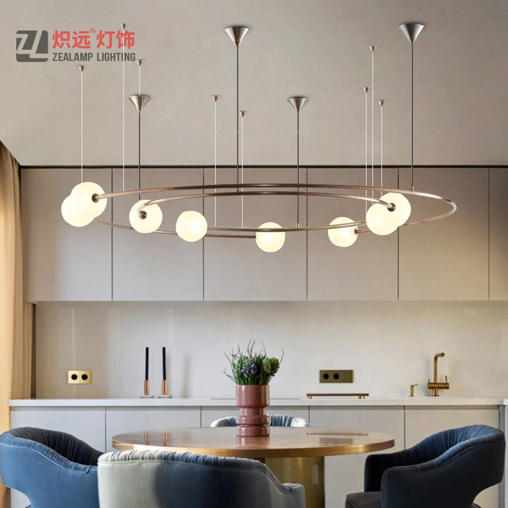 Double Circle Steel Pendant Lamp for Drawing Room (ZLA061P)